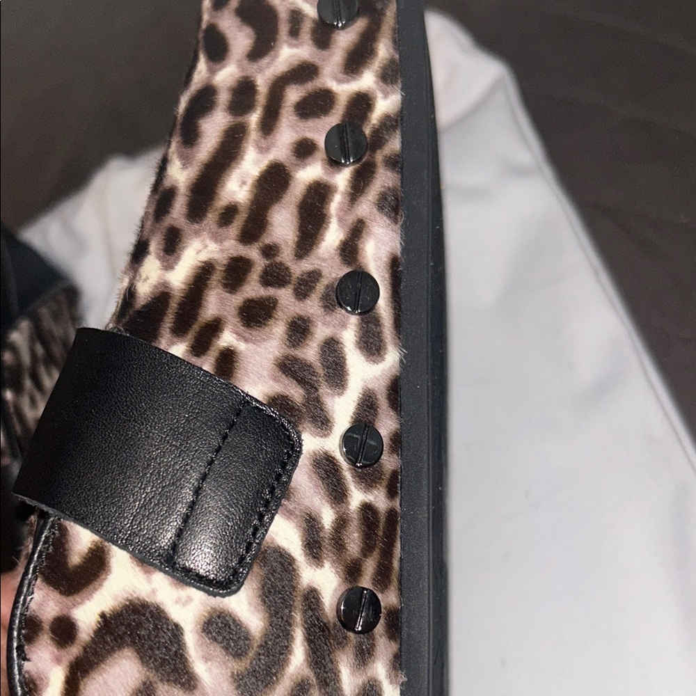 Veronica Beard Leopard and Black Mules - Picture 6 of 9